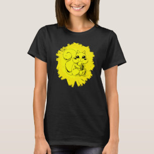 Squirrel Motif Animal Colourful Chipmunk Pet Desig T-Shirt