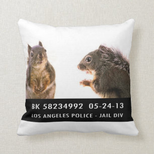 Squirrel Mug Shot Cushion
