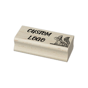 Squirrel Nature Custom Logo Rubber Stamp