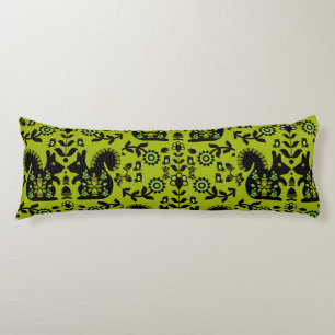 Squirrel Nordic Scandinavian Folk Art       Body Cushion