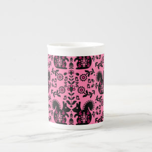 Squirrel Nordic Scandinavian Folk Art Bone China Mug