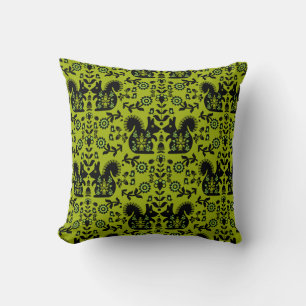 Squirrel Nordic Scandinavian Folk Art Cushion