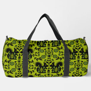 Squirrel Nordic Scandinavian Folk Art       Duffle Bag