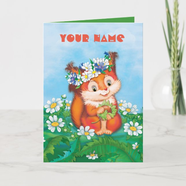 Squirrel   note card (Front)