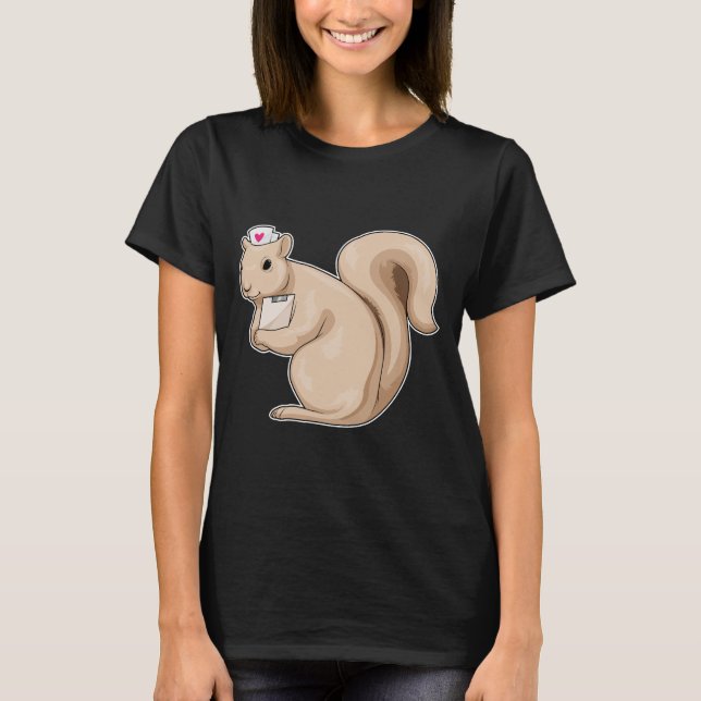 Squirrel Nurse Heart T-Shirt (Front)