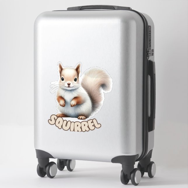 SQUIRREL - NURSERY STICKER (Suitcase)