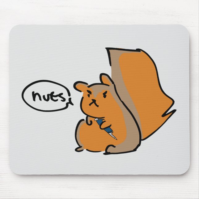 Squirrel-Nuts failed science experiment Mouse Mat (Front)