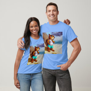 Squirrel On A Beach T-Shirt