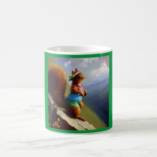 Squirrel On a Mountain Coffee Mug