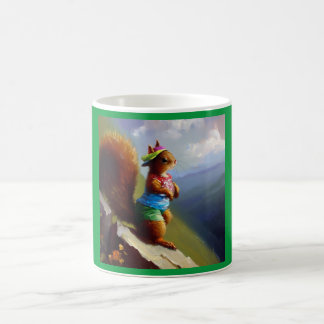 Squirrel On a Mountain Coffee Mug