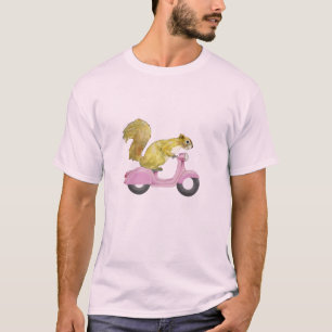 Squirrel On A Vespa Tee