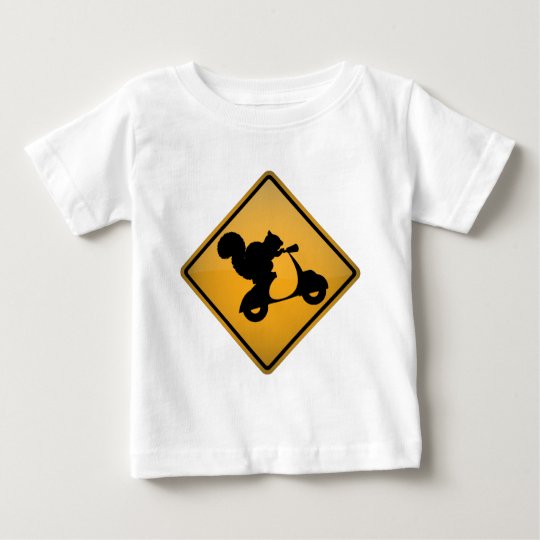 Squirrel on Scooter Baby T-Shirt
