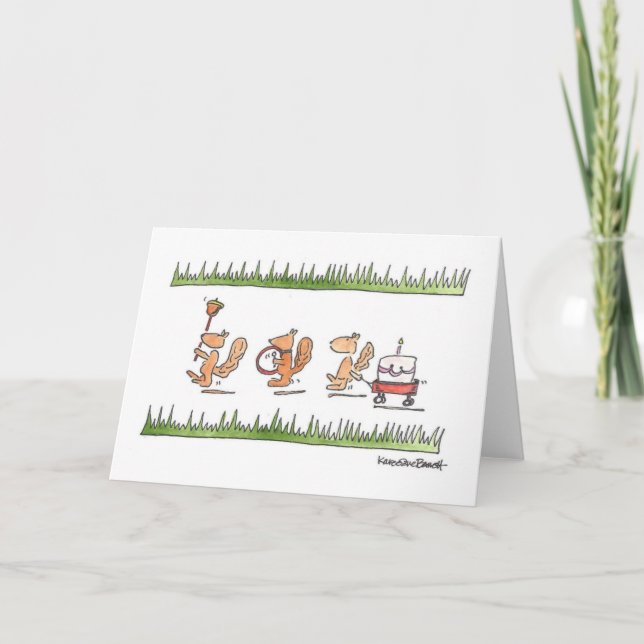 Squirrel Parade Card (Front)