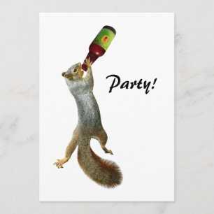 Squirrel Party Invitation