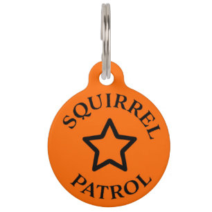 Squirrel Patrol Pet Tag