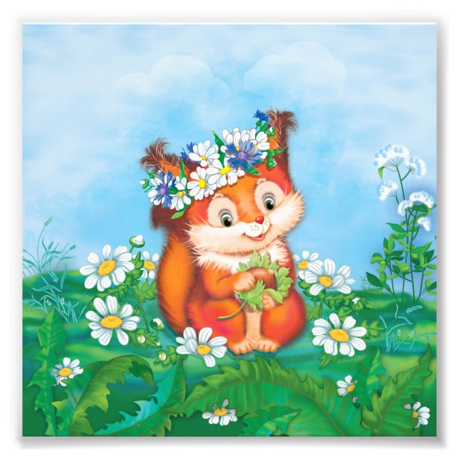 Squirrel Photo Print (Front)