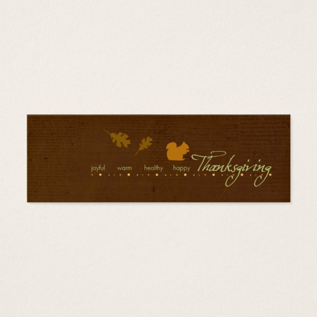 Squirrel Place Tags (Front)