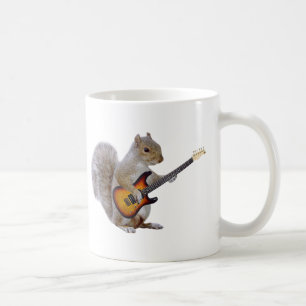 Squirrel Playing Guitar Coffee Mug
