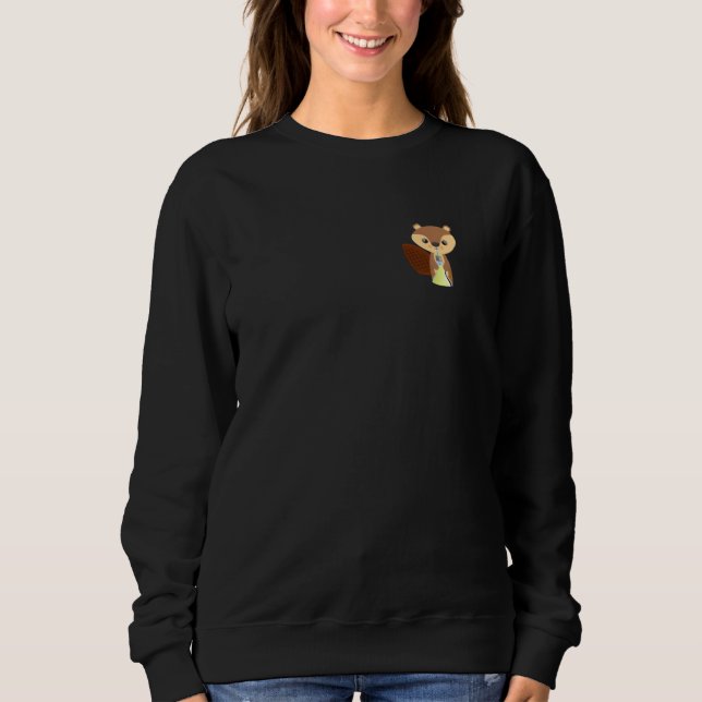 Squirrel Pocket Animal Sweatshirt (Front)