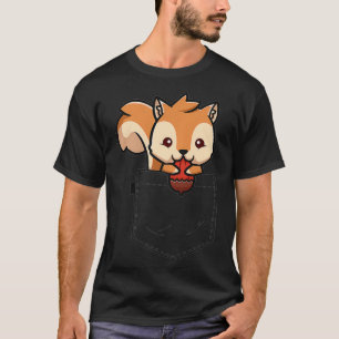 Squirrel Pocket  Funny Squirrel  Kid Lover Kawaii  T-Shirt