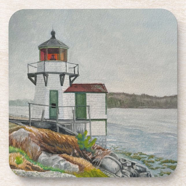 Squirrel Point Light Coaster (Front)