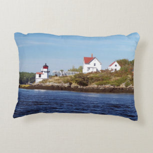 Squirrel Point Lighthouse Maine Accent Pillow