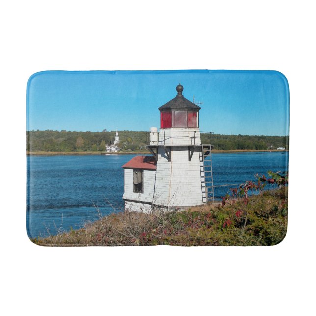 Squirrel Point Lighthouse, Maine Bath Mat (Front)