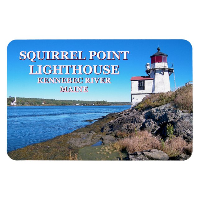 Squirrel Point Lighthouse, Maine Flexi Magnet (Horizontal)