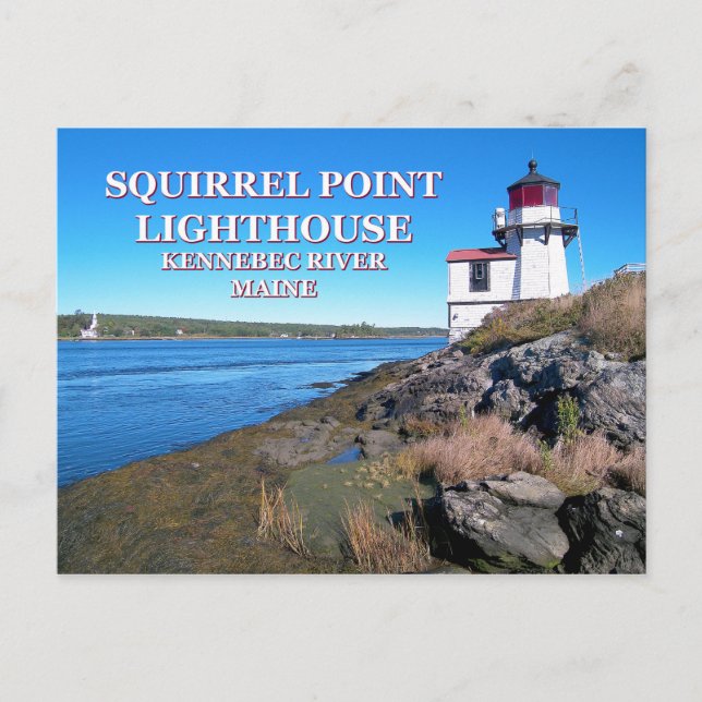 Squirrel Point Lighthouse, Maine Postcard (Front)