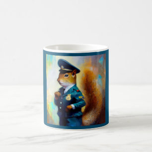 Squirrel Policeman Coffee Mug