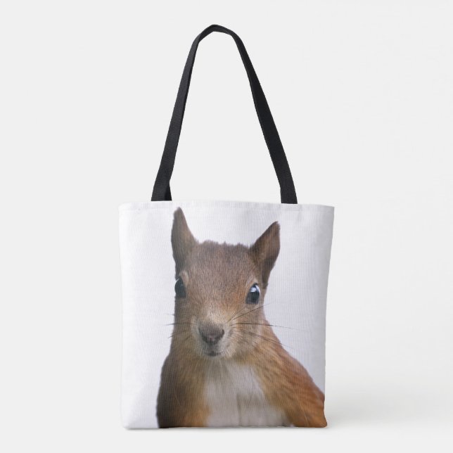 Squirrel Portrait All Over Print Bag (Back)