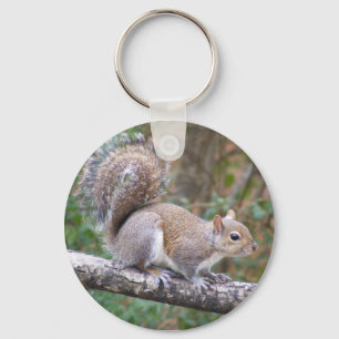 Squirrel Posing Key Ring