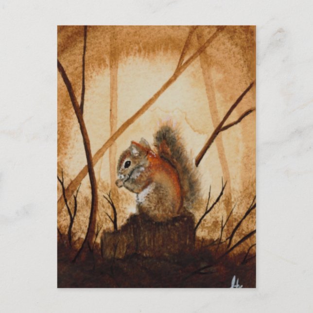 Squirrel Postcard (Front)
