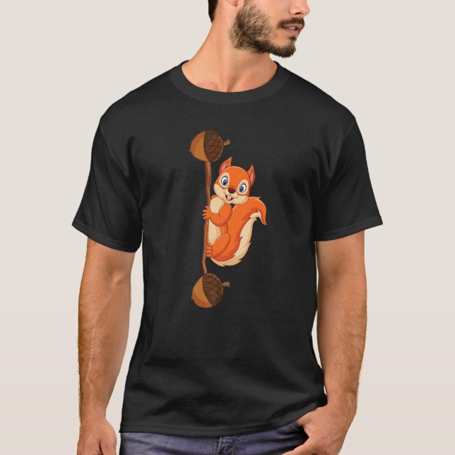 Squirrel Power  Forest Animal Love Best Friend Squ T-Shirt (Front)
