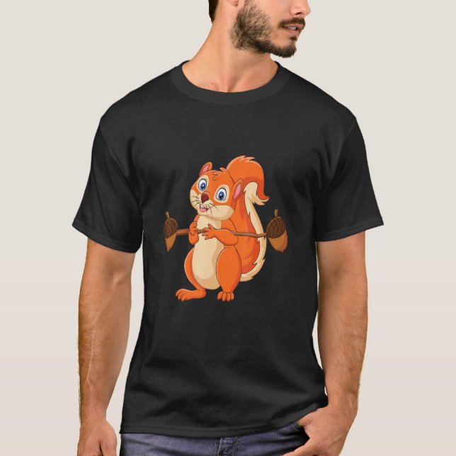 Squirrel Power  Forest Animal Love Best Friend Squ T-Shirt (Front)