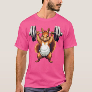 Squirrel Powerlifting Weightlifting Gym Workout T-Shirt