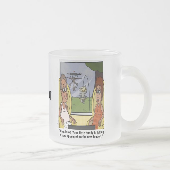Squirrel Proof Frosted Mug (Right)
