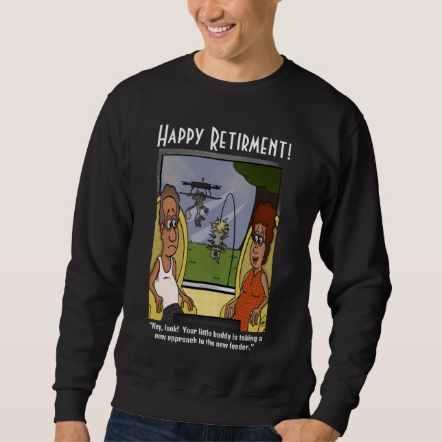 Squirrel Proof Men's Black Sweatshirt (Front)