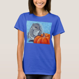 Squirrel Pumpkin Painting T-Shirt