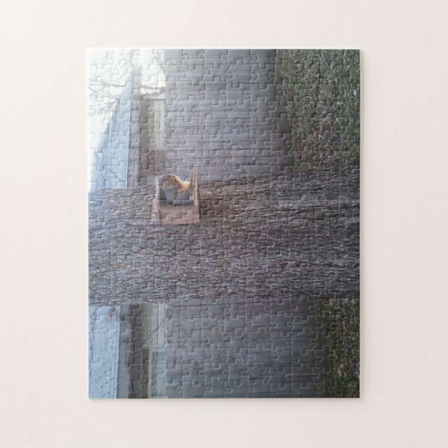 Squirrel Puzzle: Feeder squirrel Jigsaw Puzzle (Vertical)