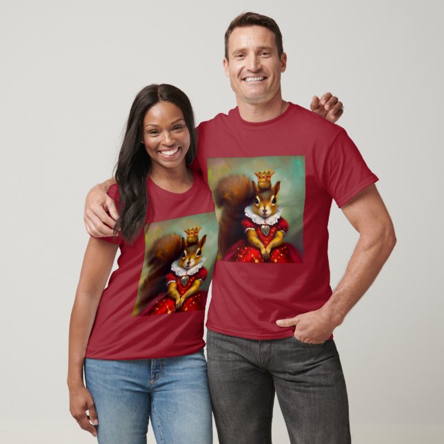 Squirrel Queen of Hearts T-Shirt (Unisex)
