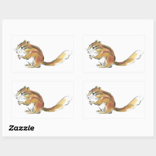 Squirrel Rectangular Sticker