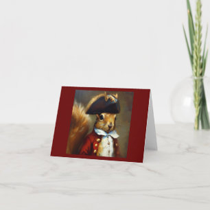 Squirrel Redcoat Card