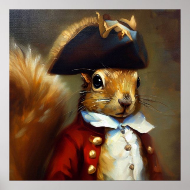 Squirrel Redcoat Poster (Front)