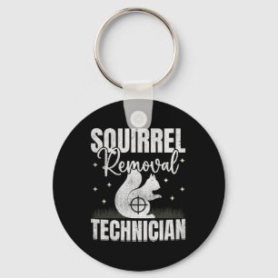 Squirrel Removal Technician Squirrel Hunting  Key Ring
