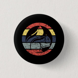 Squirrel Retro 3 Cm Round Badge