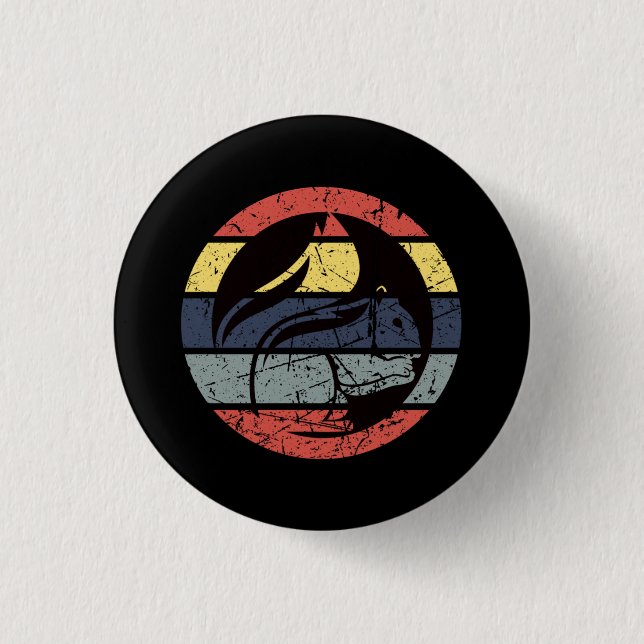 Squirrel Retro 3 Cm Round Badge (Front)