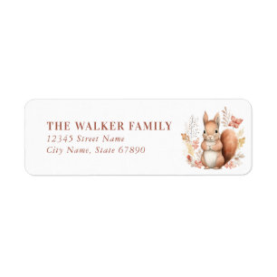 Squirrel Return Address Labels
