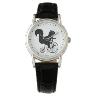 Squirrel Riding Penny Farthing Bike Watch