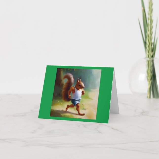 Squirrel Running Card (Front)